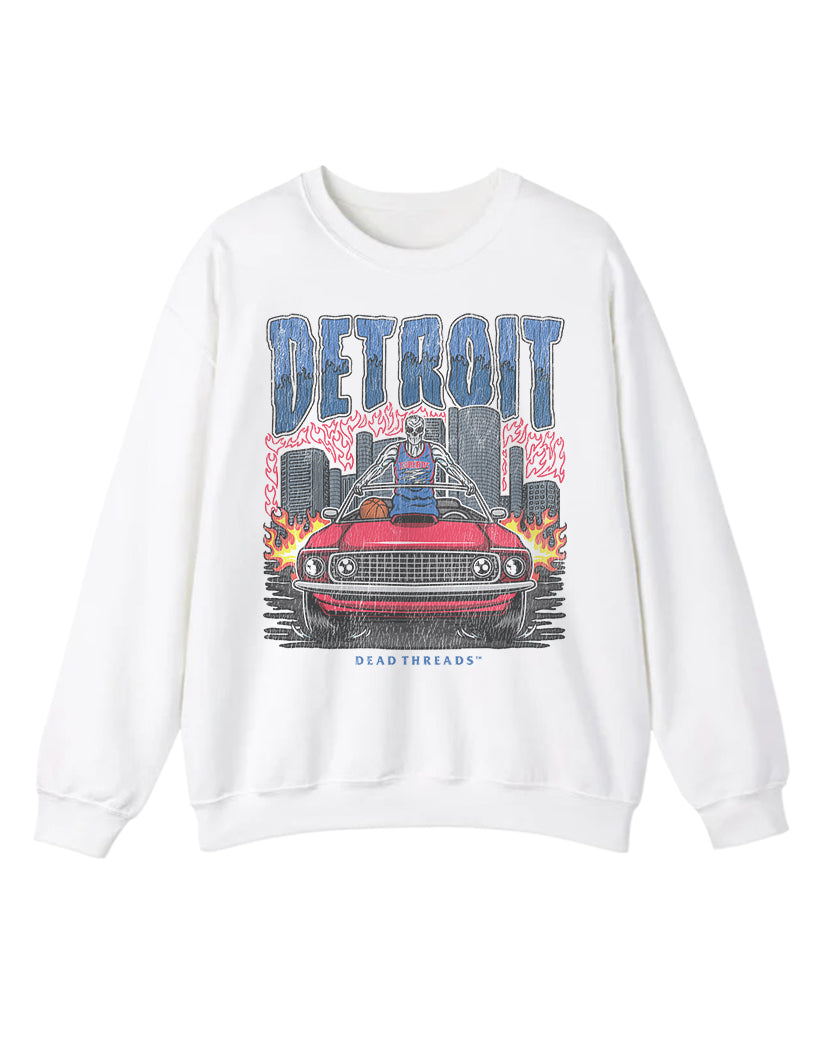 DETROIT BASKETBALL CREWNECK SWEATSHIRT