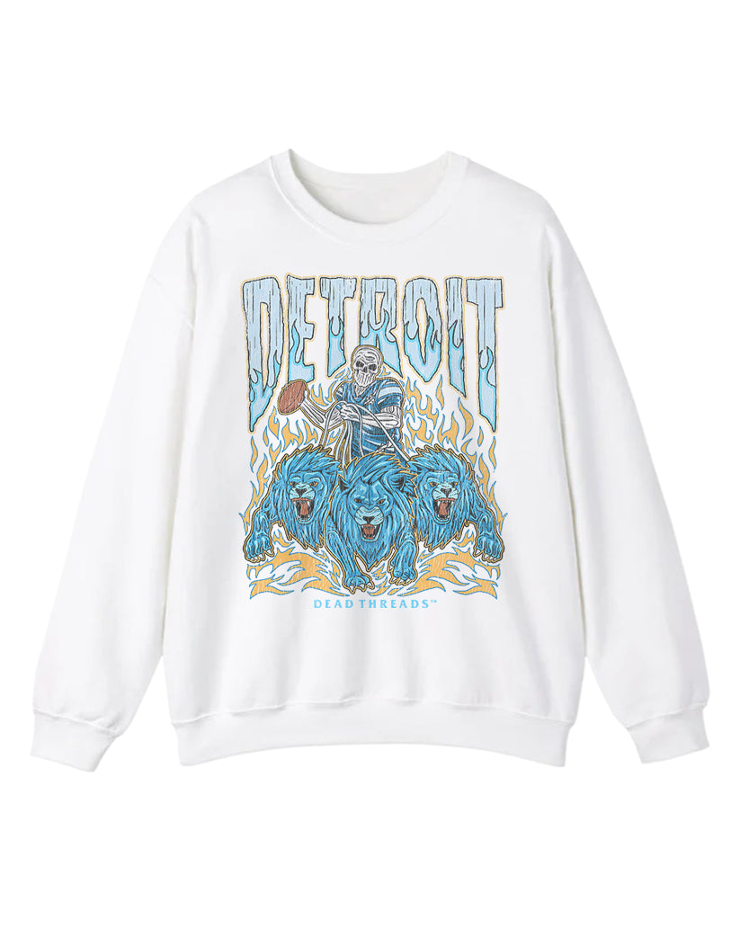 DETROIT FOOTBALL CREWNECK SWEATSHIRT