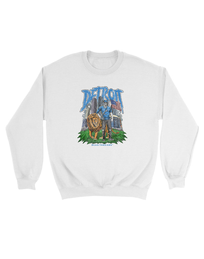 DETROIT FOOTBALL v3 KIDS CREWNECK SWEATSHIRT