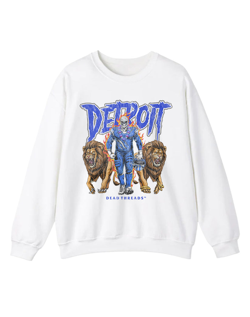 DETROIT FOOTBALL v4 CREWNECK SWEATSHIRT