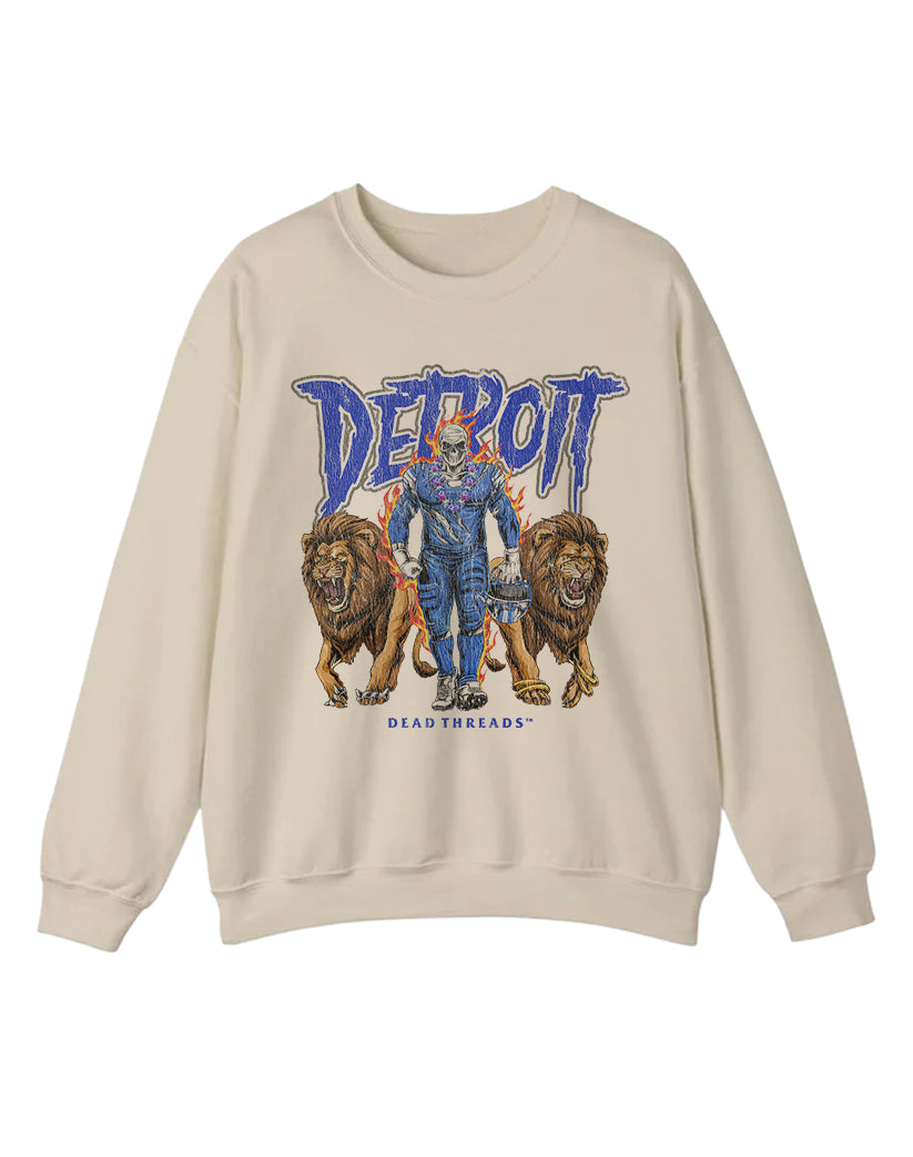 DETROIT FOOTBALL v4 CREWNECK SWEATSHIRT