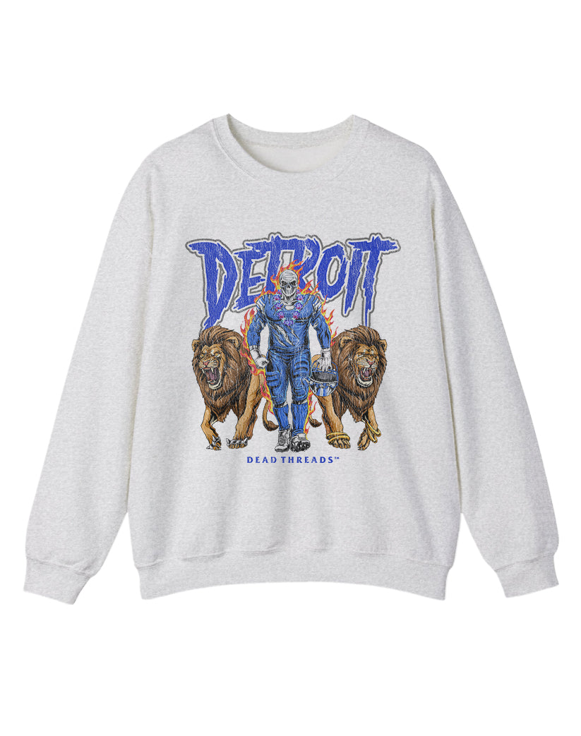 DETROIT FOOTBALL v4 CREWNECK SWEATSHIRT