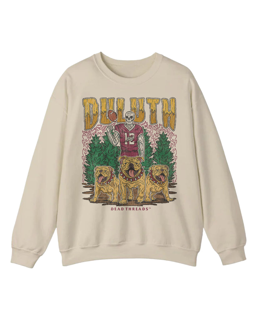 DULUTH FOOTBALL CREWNECK SWEATSHIRT