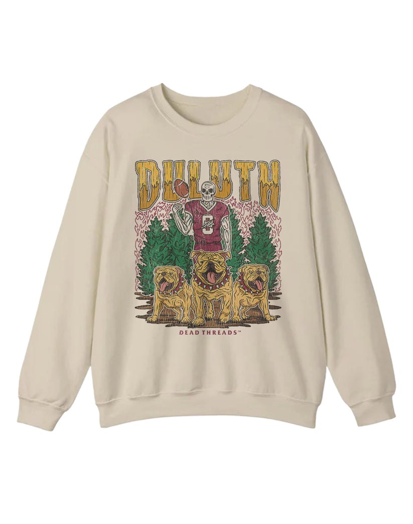 DULUTH FOOTBALL #0 CREWNECK SWEATSHIRT
