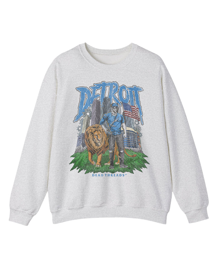DETROIT FOOTBALL v3 CREWNECK SWEATSHIRT