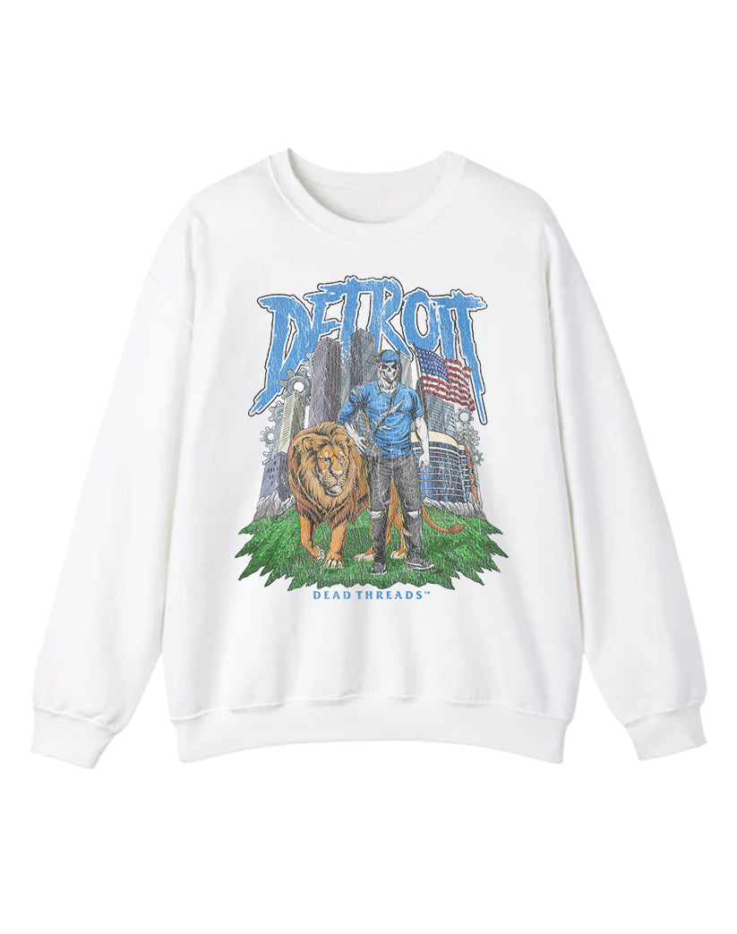DETROIT FOOTBALL v3 CREWNECK SWEATSHIRT