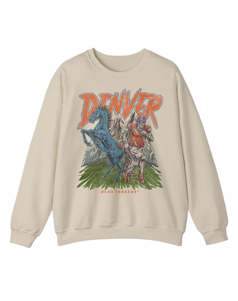 DENVER FOOTBALL v2 CREWNECK SWEATSHIRT