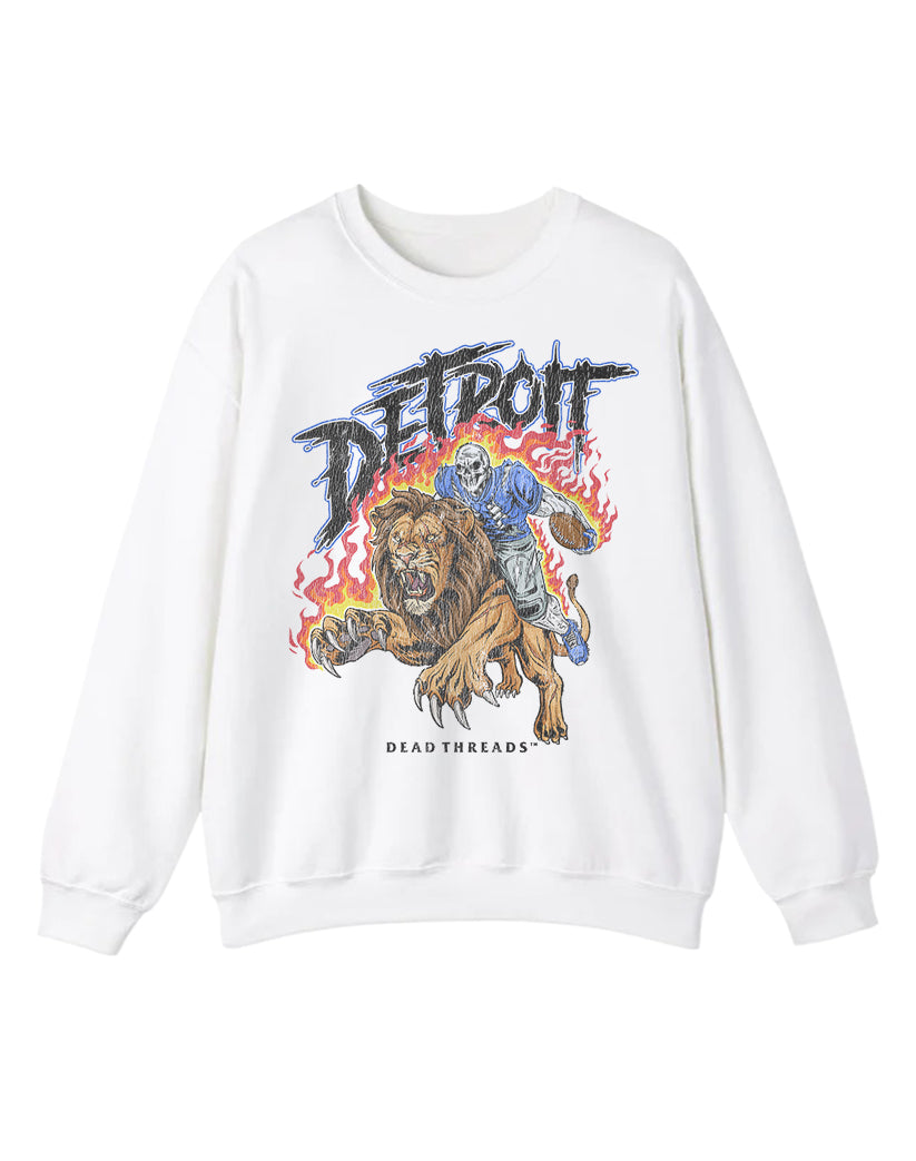 DETROIT FOOTBALL v2 CREWNECK SWEATSHIRT
