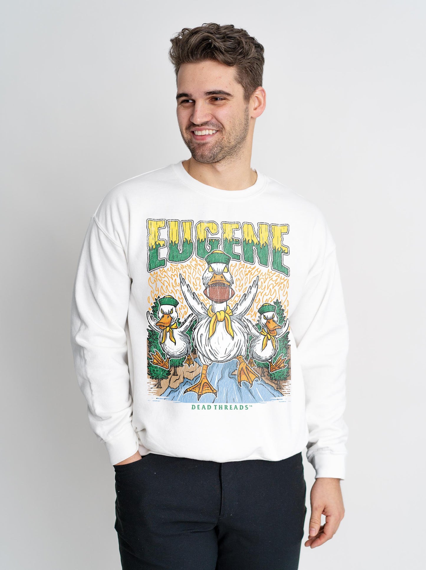 EUGENE FOOTBALL CREWNECK SWEATSHIRT