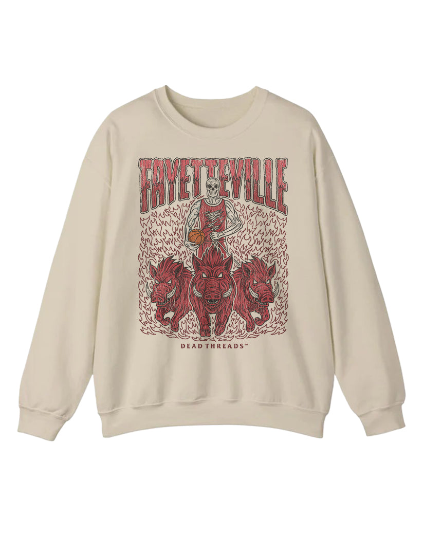 FAYETTEVILLE BASKETBALL CREWNECK SWEATSHIRT