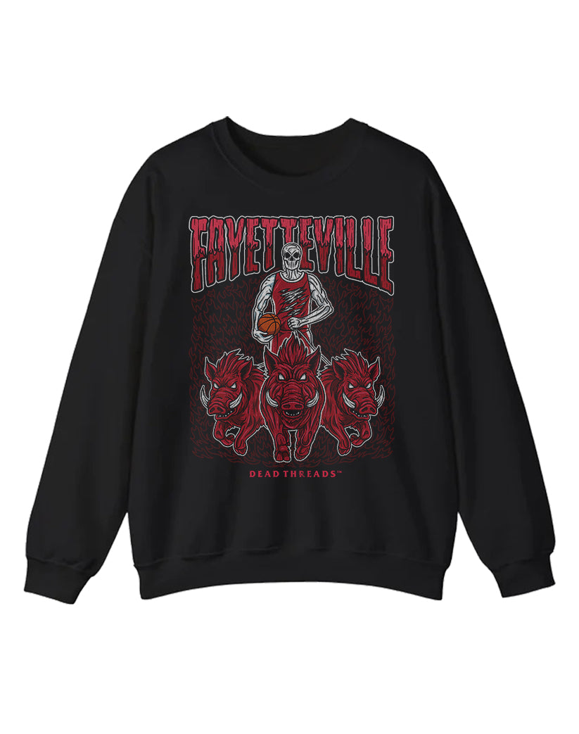 FAYETTEVILLE BASKETBALL CREWNECK SWEATSHIRT