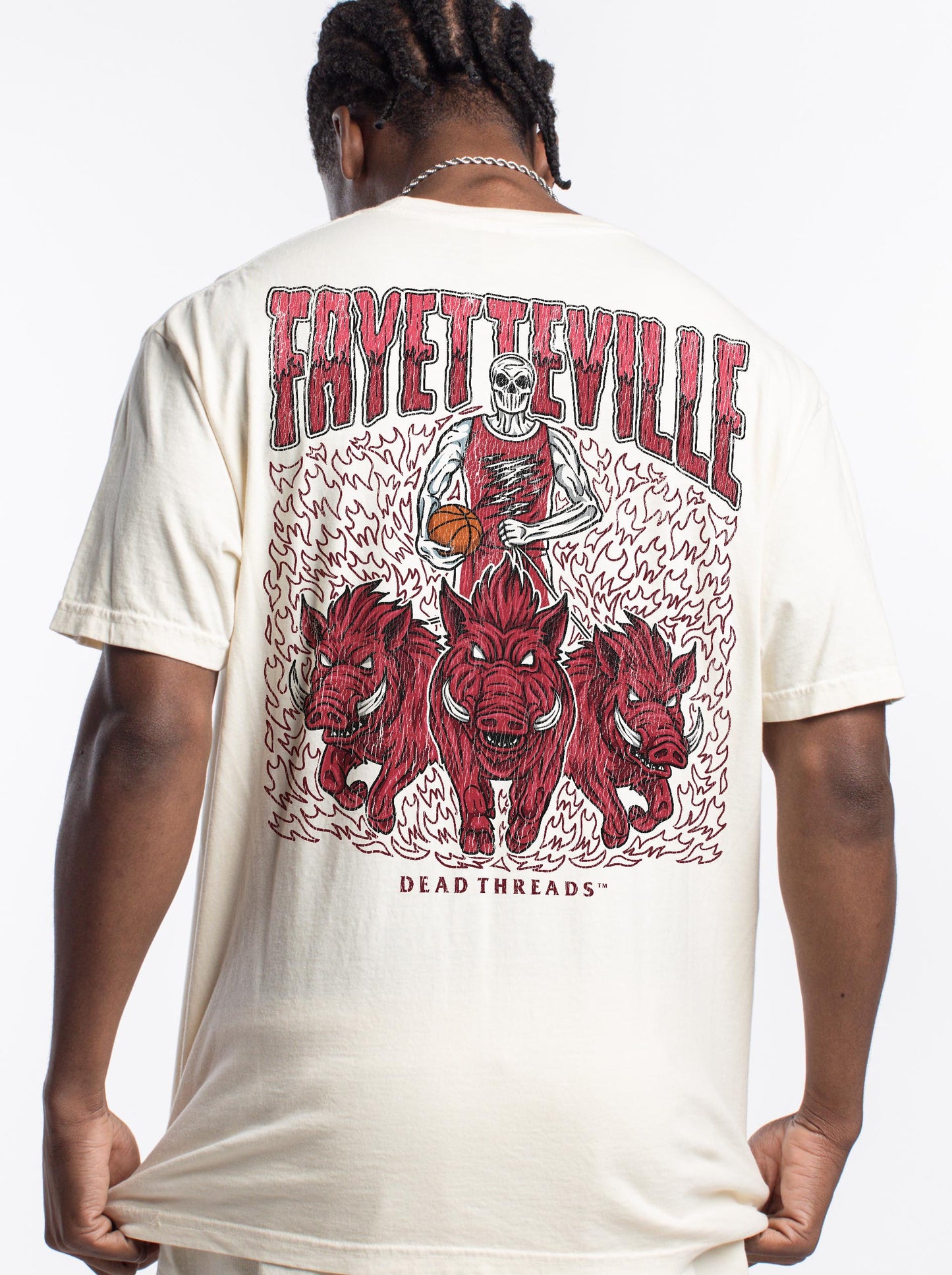 FAYETTEVILLE BASKETBALL - “3 SKULL” PREMIUM T-SHIRT