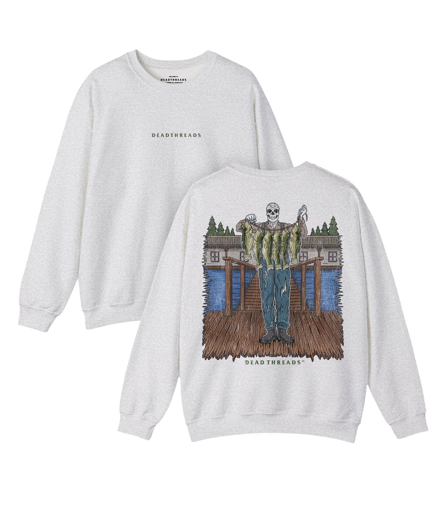 FISH FOR DINNER - “DT ESSENTIAL" CREWNECK SWEATSHIRT