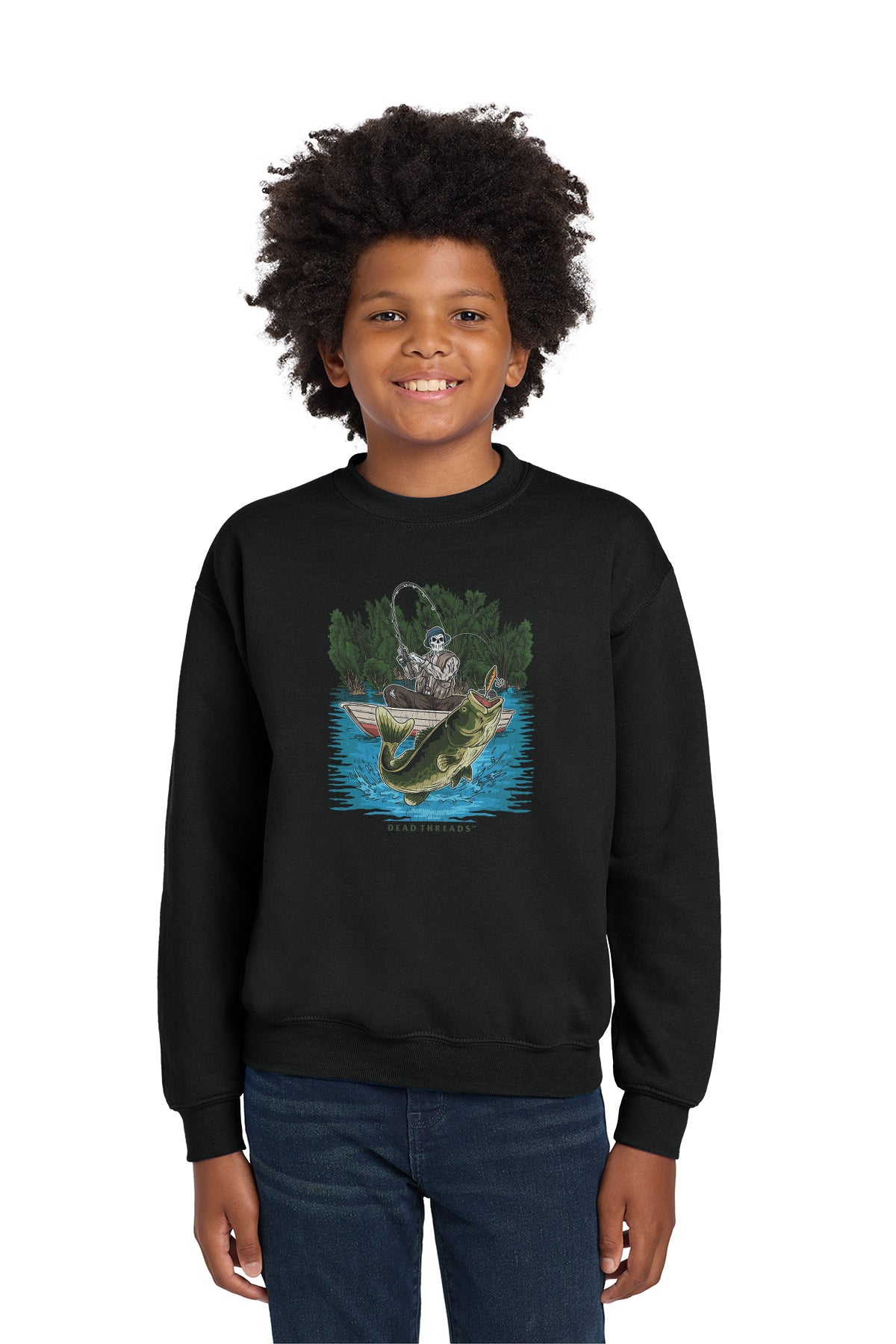 FISH ON KIDS CREWNECK SWEATSHIRT