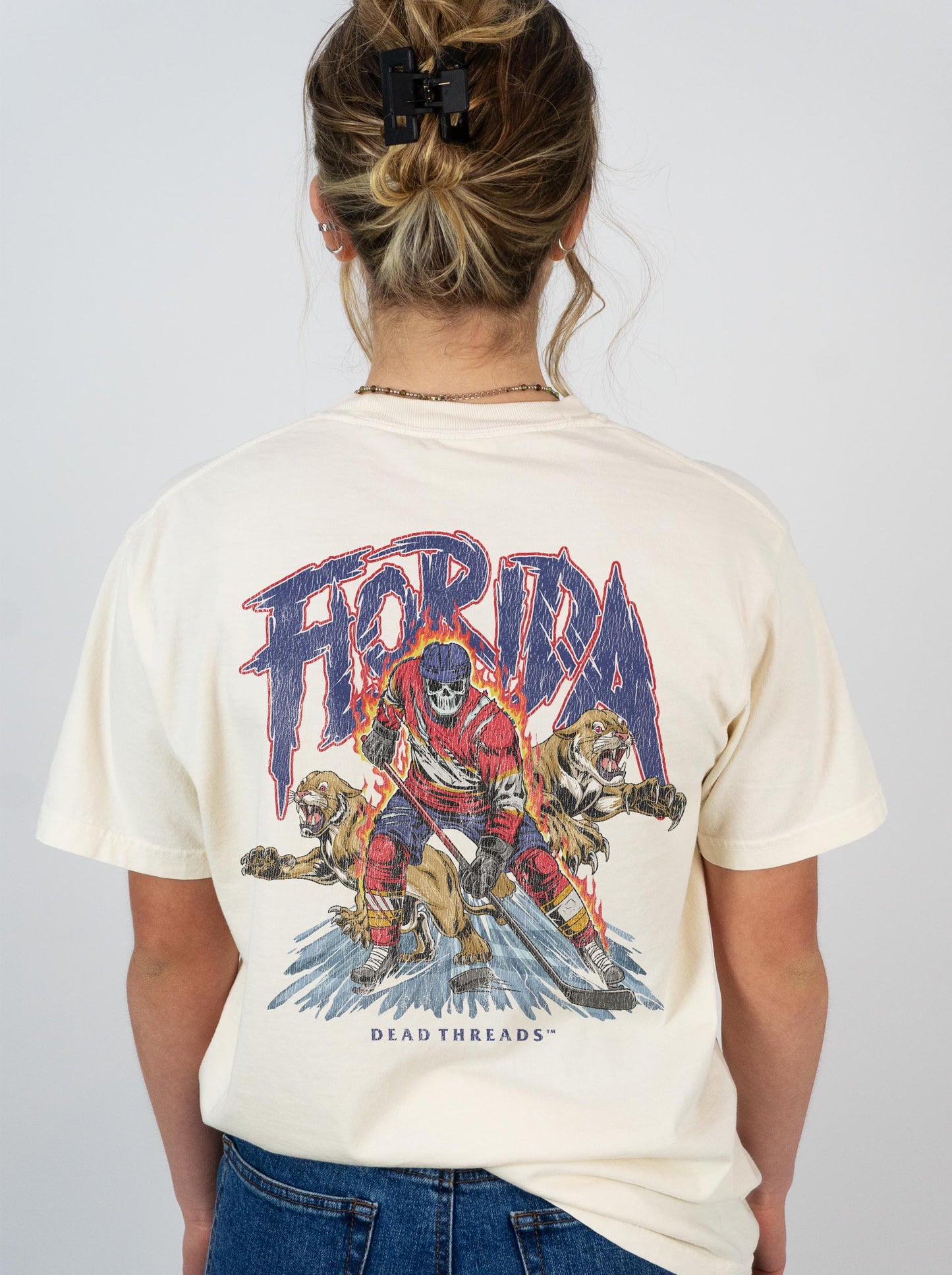 FLORIDA HOCKEY - “3 SKULL” PREMIUM T-SHIRT