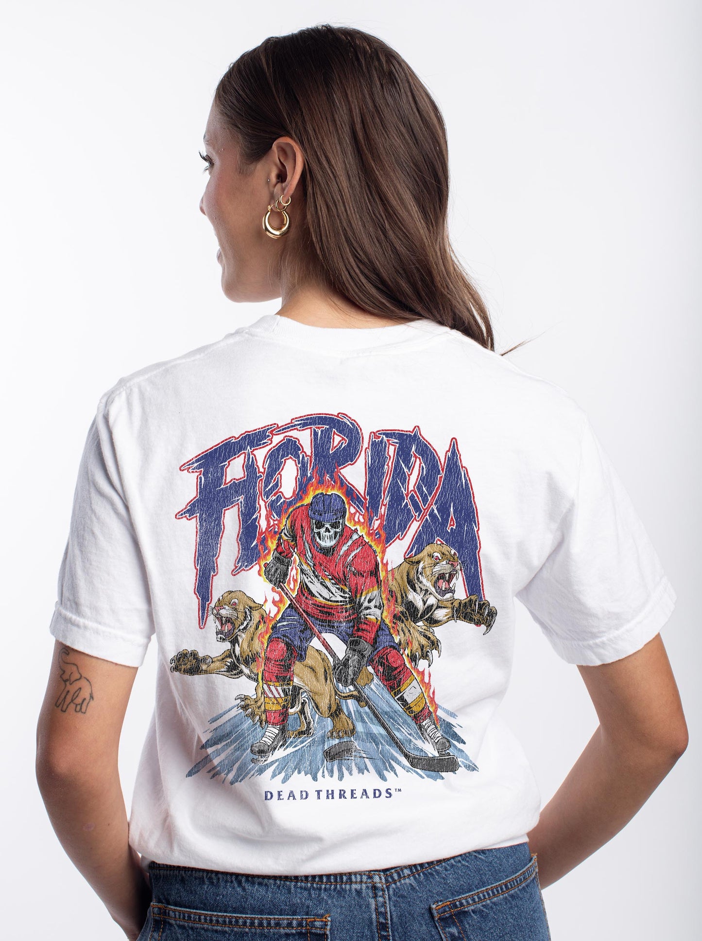 FLORIDA HOCKEY - “3 SKULL” PREMIUM T-SHIRT