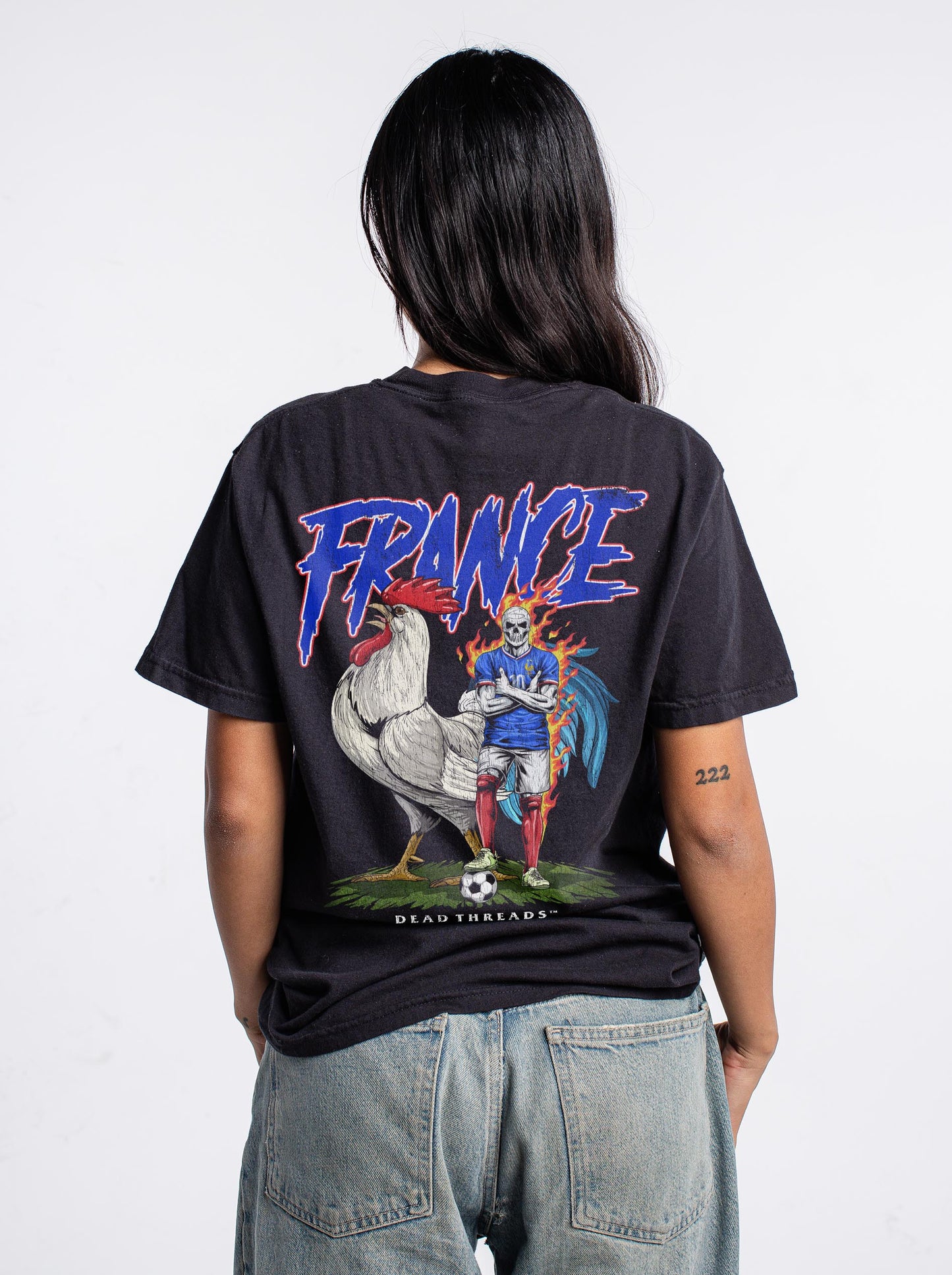FRANCE SOCCER - “3 SKULL” PREMIUM T-SHIRT