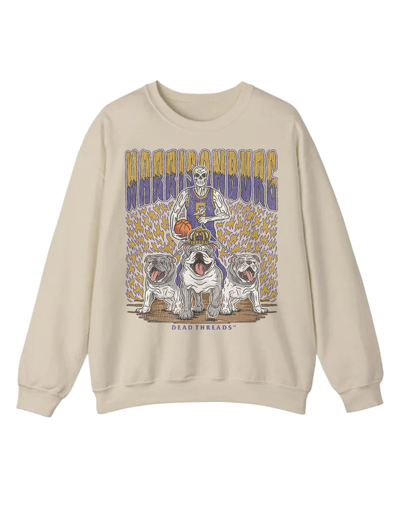 HARRISONBURG BASKETBALL CREWNECK SWEATSHIRT