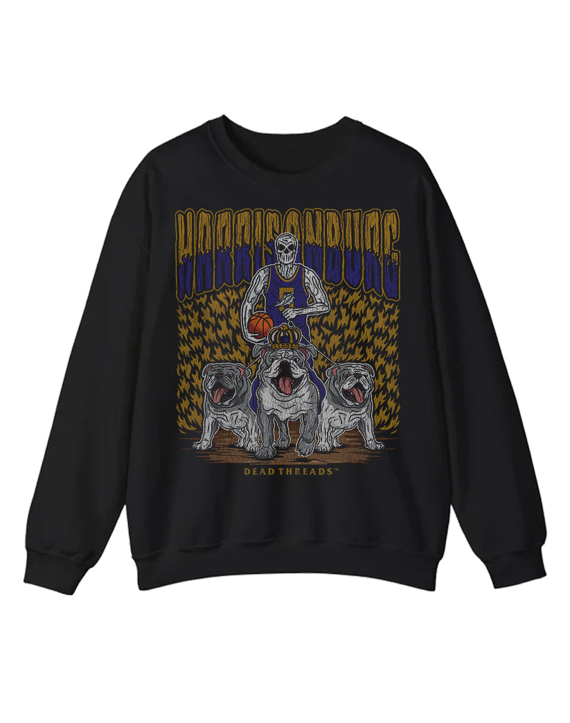 HARRISONBURG BASKETBALL CREWNECK SWEATSHIRT