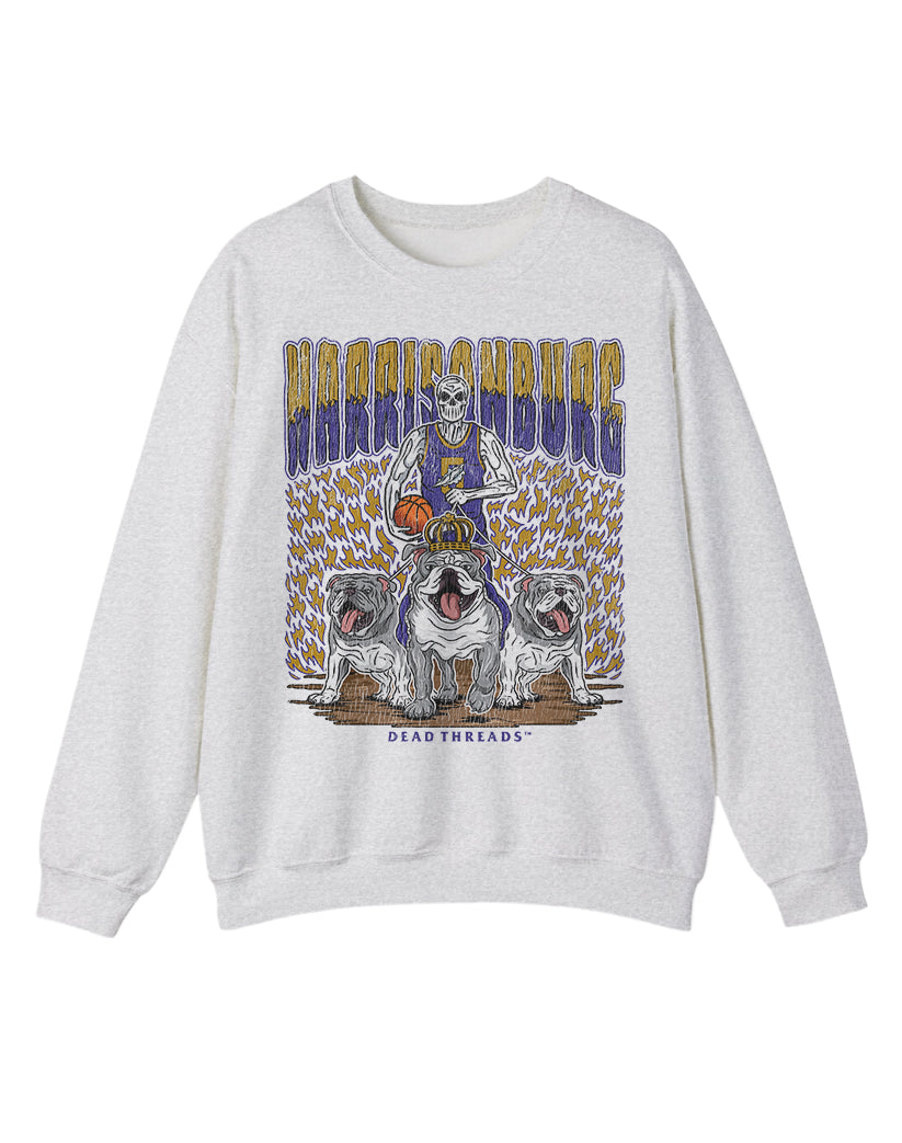 HARRISONBURG BASKETBALL CREWNECK SWEATSHIRT