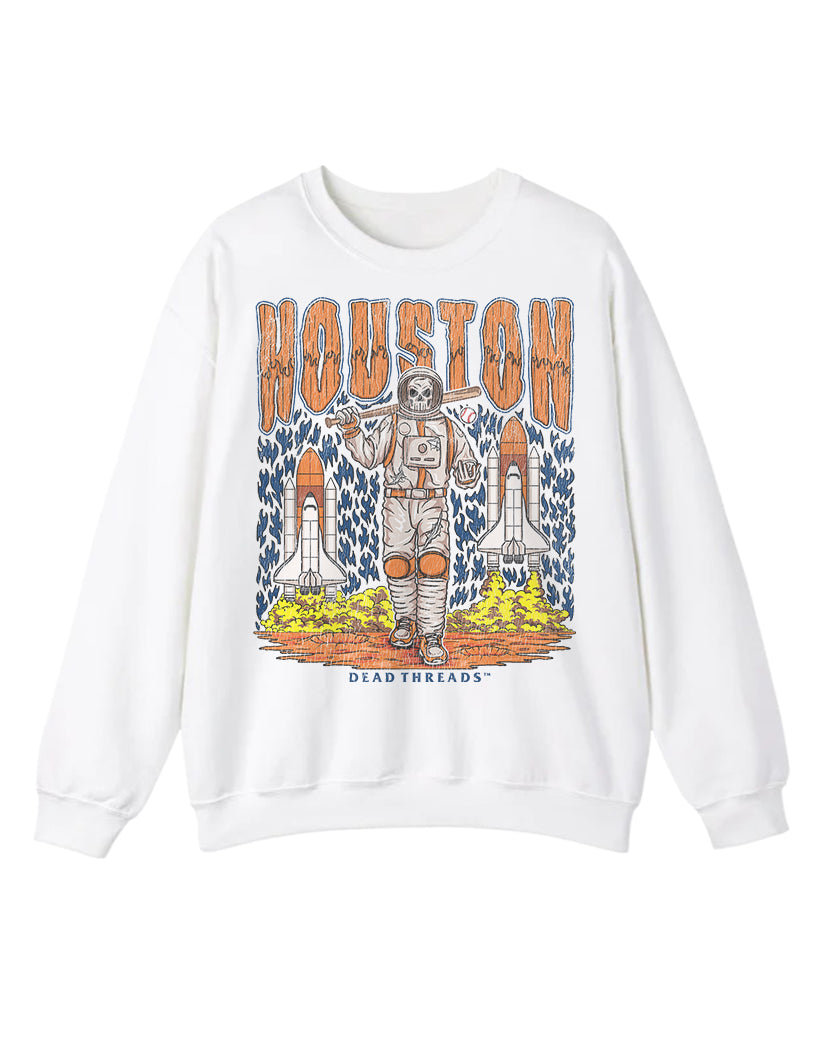 HOUSTON BASEBALL CREWNECK SWEATSHIRT