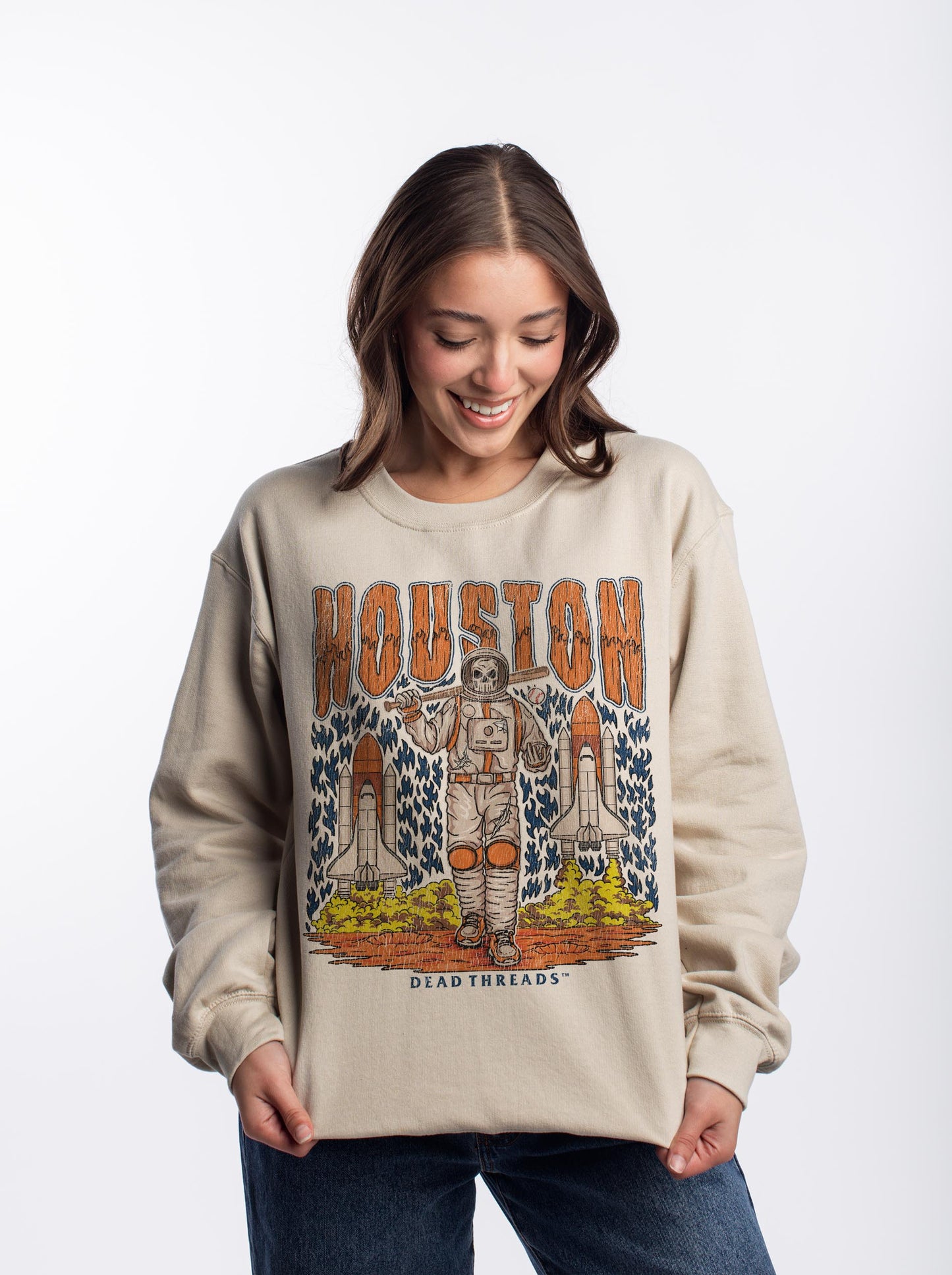 HOUSTON BASEBALL CREWNECK SWEATSHIRT