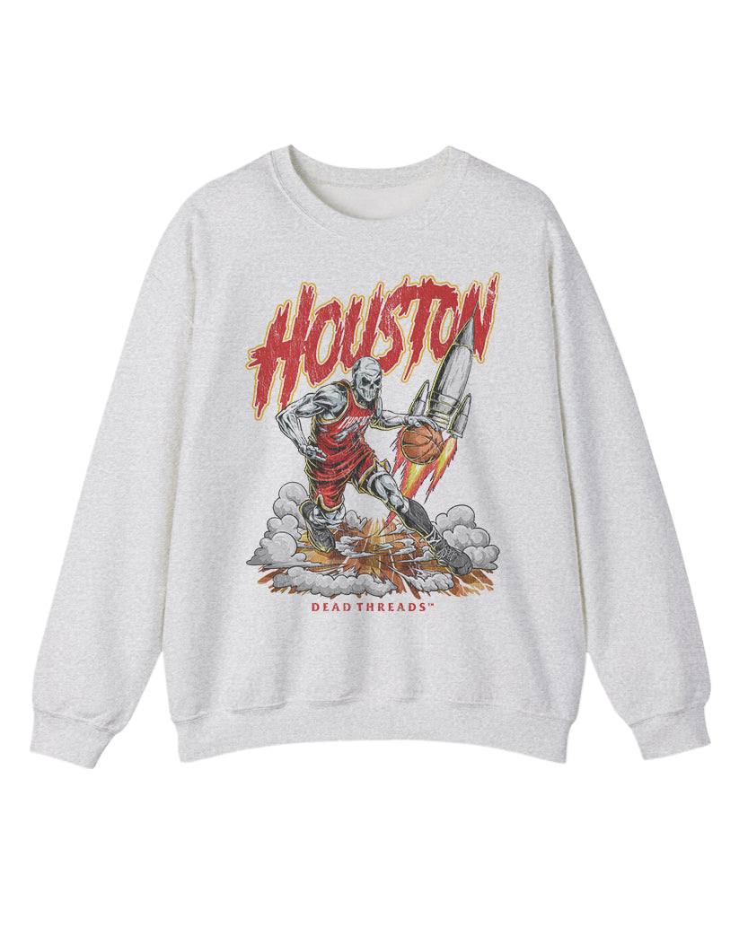 HOUSTON BASKETBALL CREWNECK SWEATSHIRT