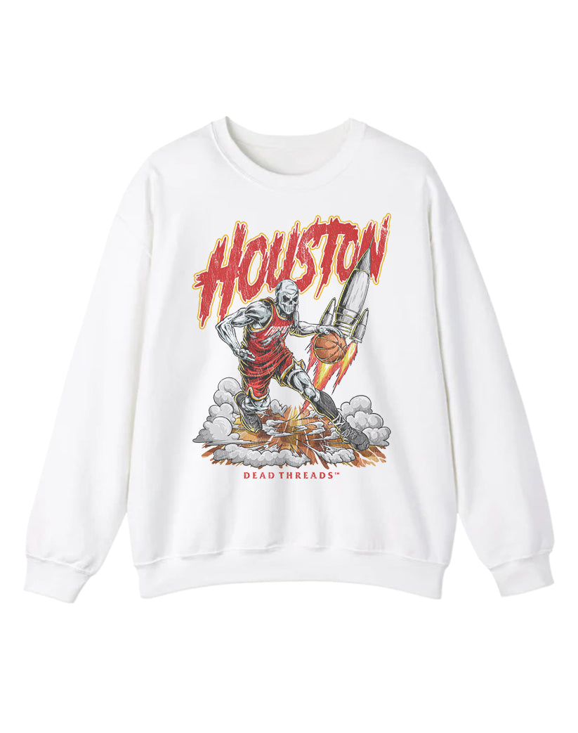 HOUSTON BASKETBALL CREWNECK SWEATSHIRT