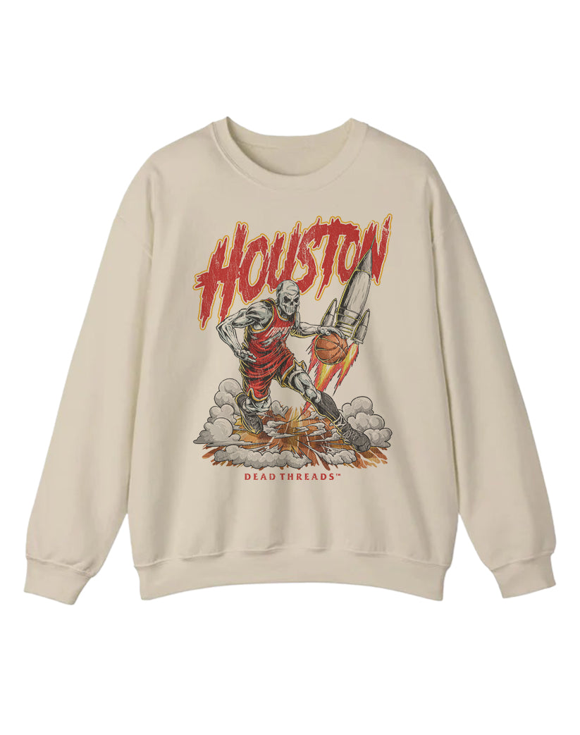 HOUSTON BASKETBALL CREWNECK SWEATSHIRT