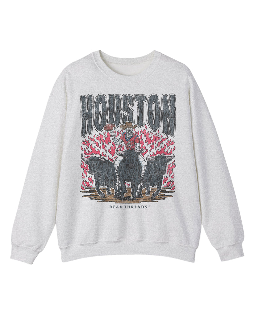 HOUSTON FOOTBALL CREWNECK SWEATSHIRT