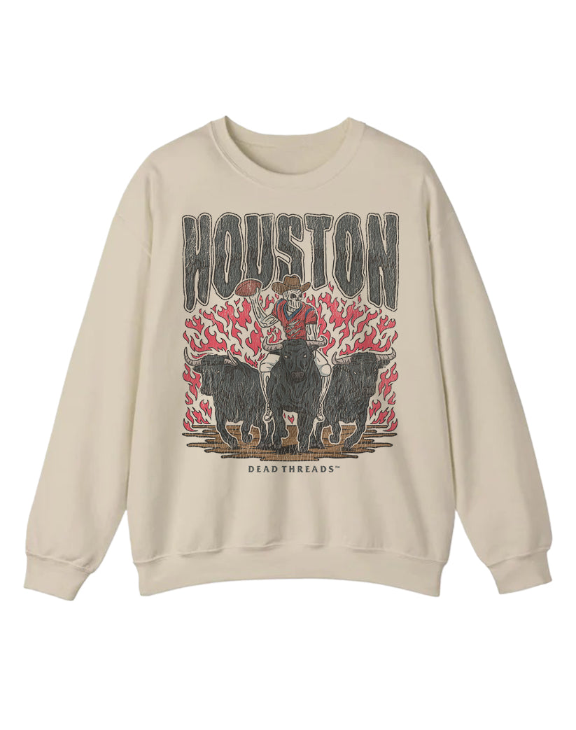 HOUSTON FOOTBALL CREWNECK SWEATSHIRT