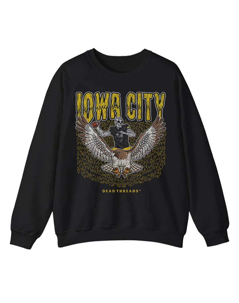 IOWA CITY FOOTBALL CREWNECK SWEATSHIRT