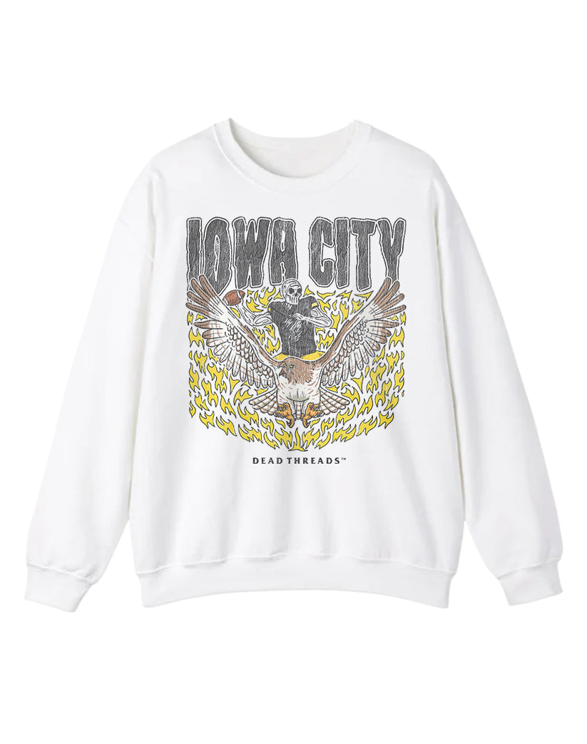 IOWA CITY FOOTBALL CREWNECK SWEATSHIRT