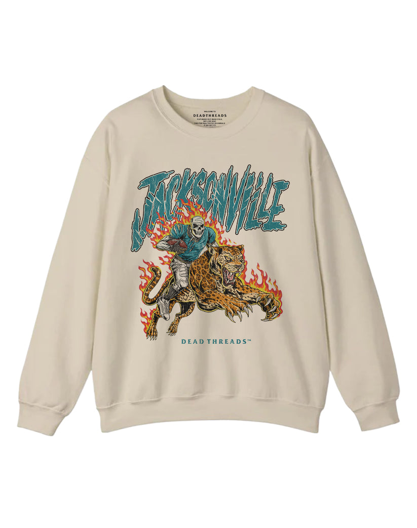 JACKSONVILLE FOOTBALL v2 CREWNECK SWEATSHIRT