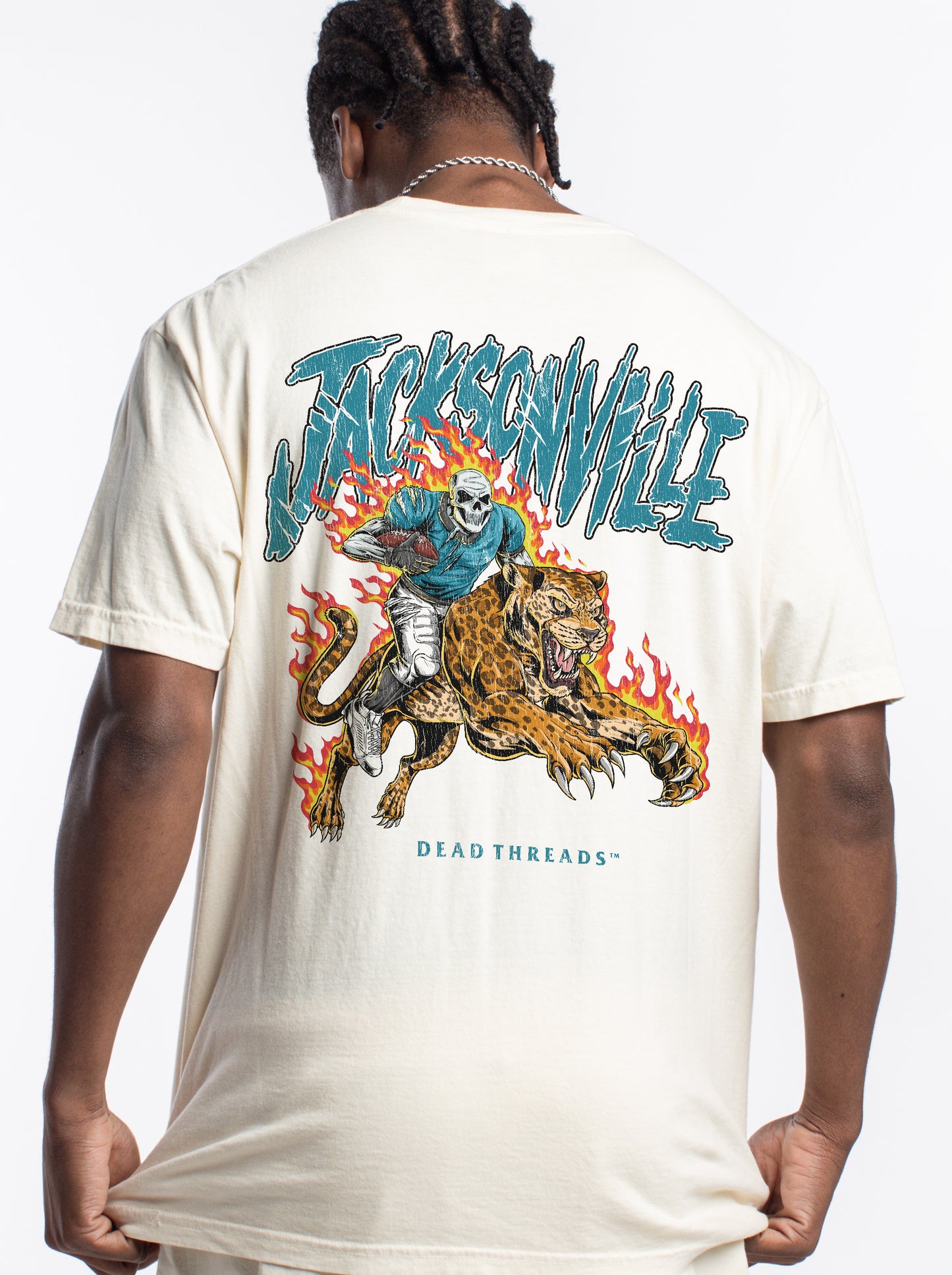 JACKSONVILLE FOOTBALL v2 - “3 SKULL” PREMIUM T-SHIRT