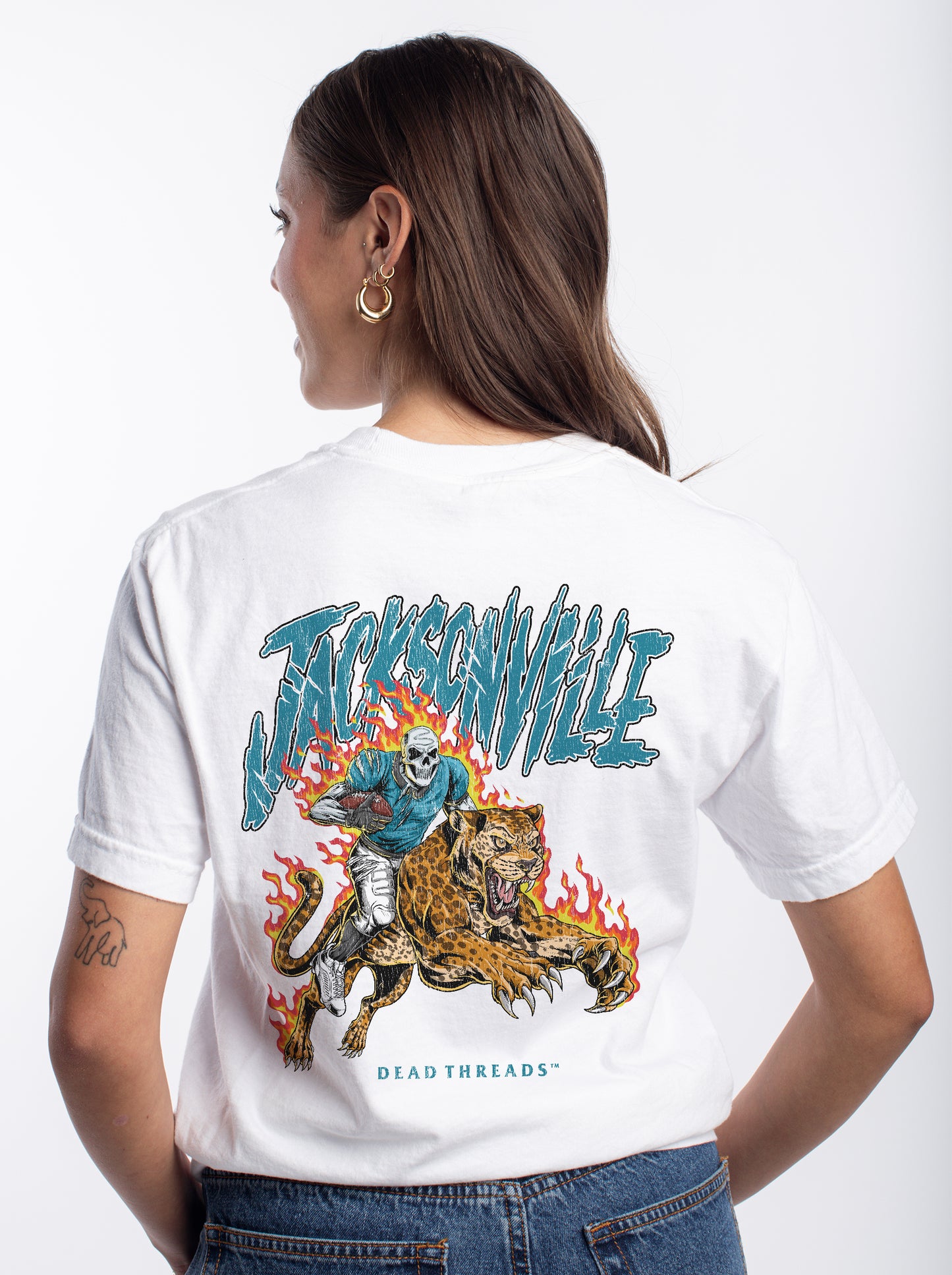 JACKSONVILLE FOOTBALL v2 - “3 SKULL” PREMIUM T-SHIRT