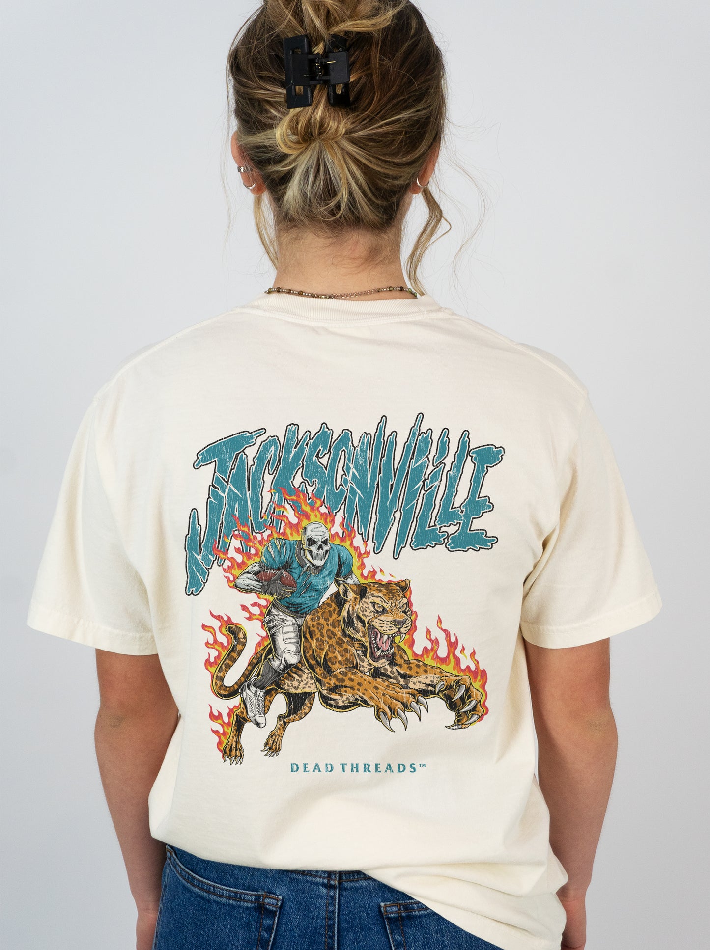 JACKSONVILLE FOOTBALL v2 - “3 SKULL” PREMIUM T-SHIRT