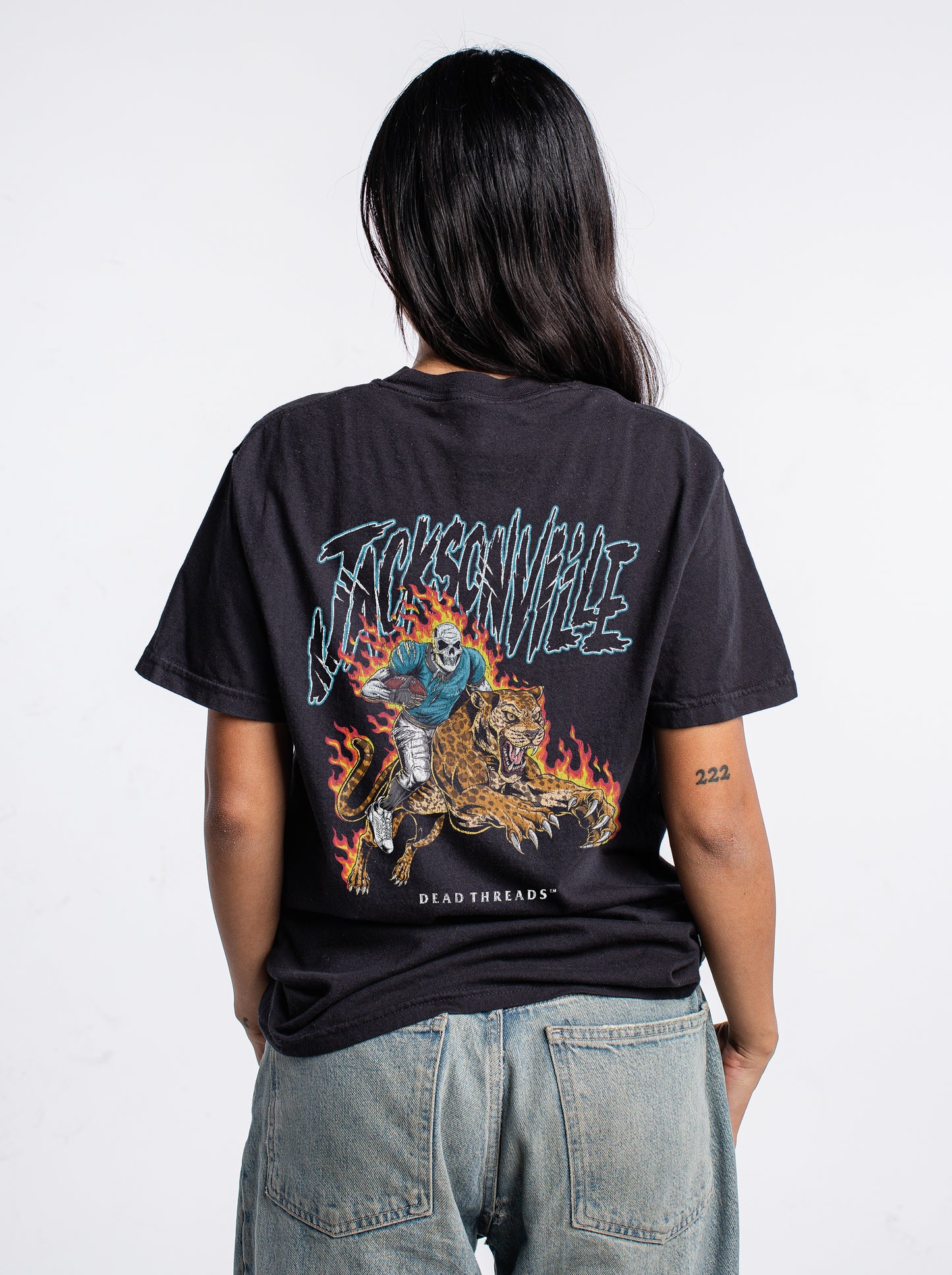 JACKSONVILLE FOOTBALL v2 - “3 SKULL” PREMIUM T-SHIRT