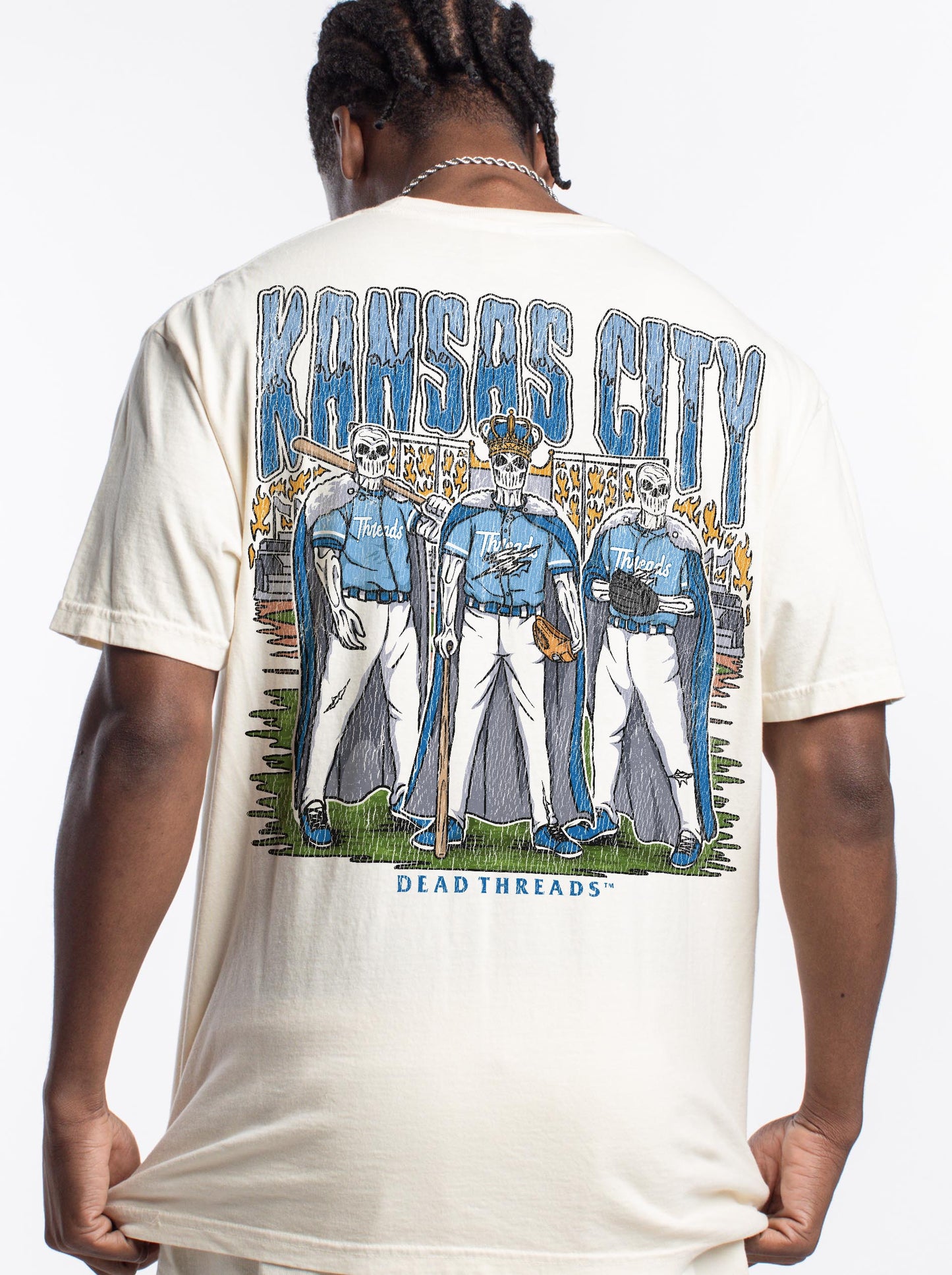KANSAS CITY BASEBALL - "3 SKULL" PREMIUM SHIRT