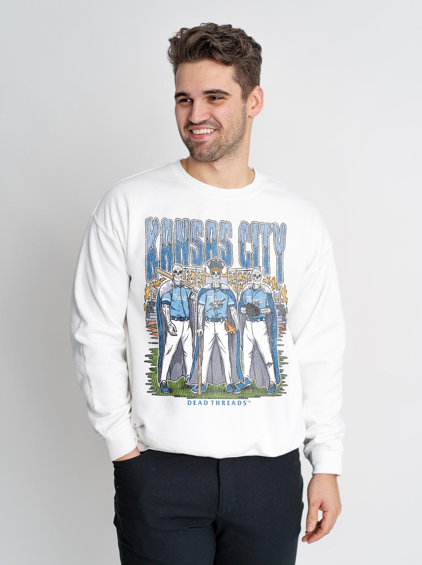 KANSAS CITY BASEBALL CREWNECK SWEATSHIRT