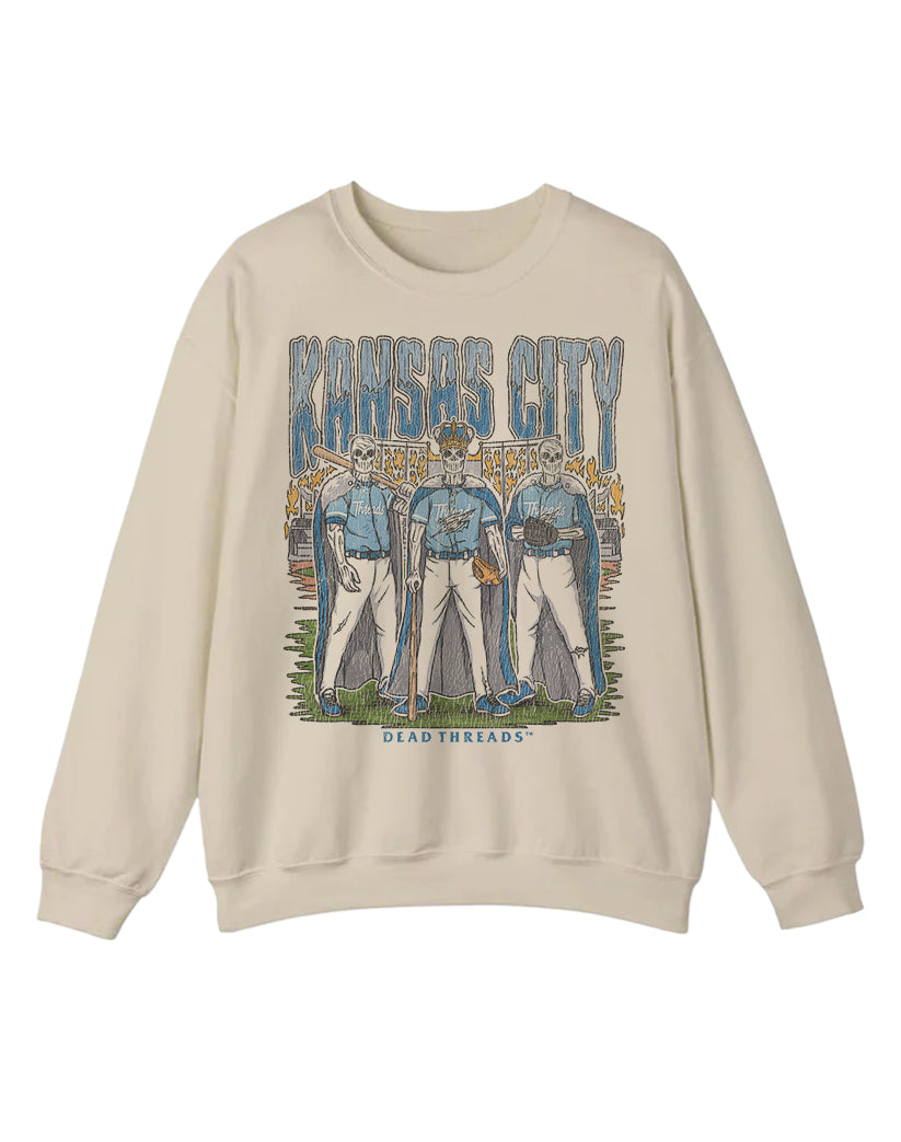KANSAS CITY BASEBALL CREWNECK SWEATSHIRT