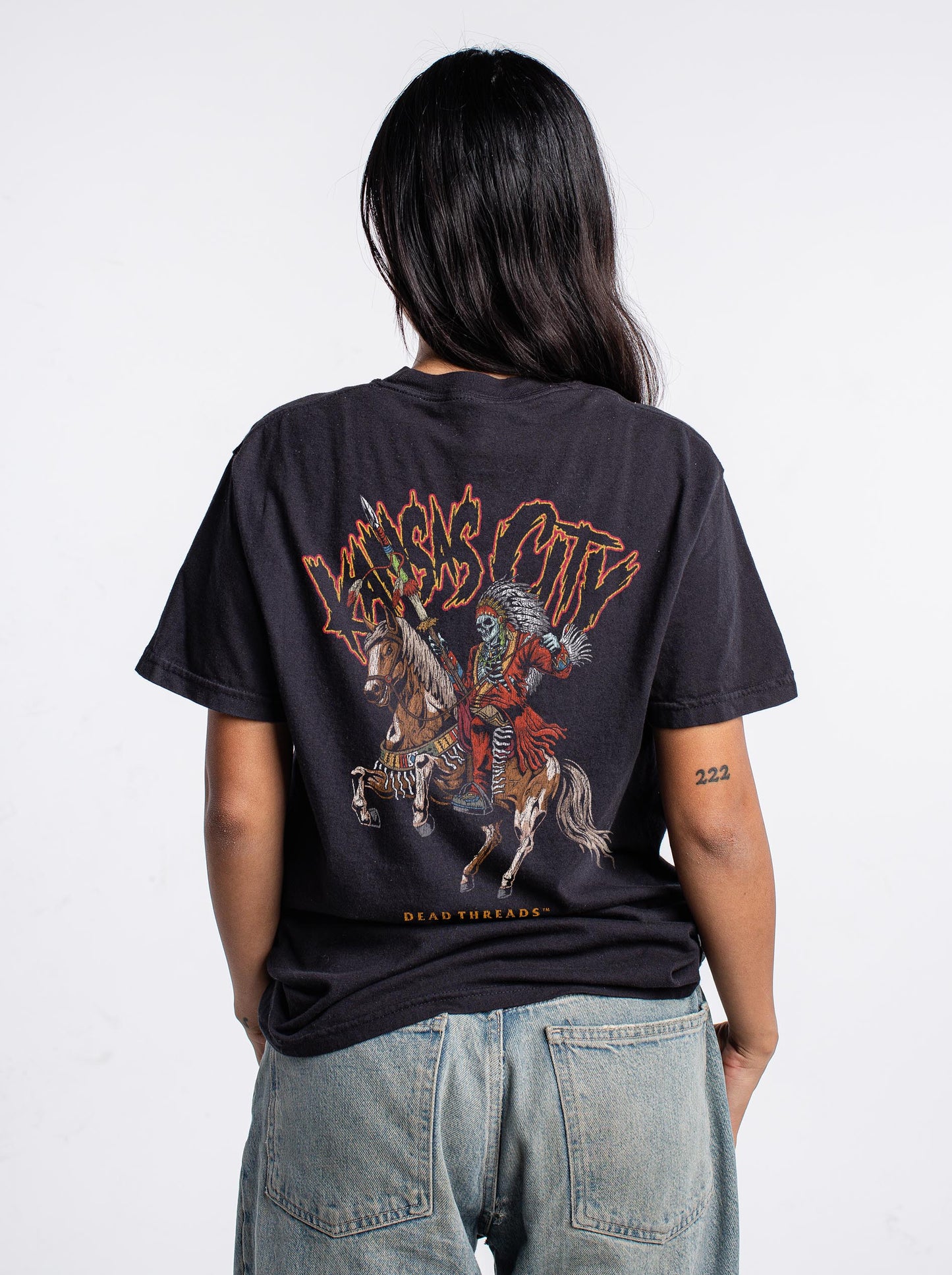 KANSAS CITY FOOTBALL v2 - “3 SKULL” PREMIUM T-SHIRT