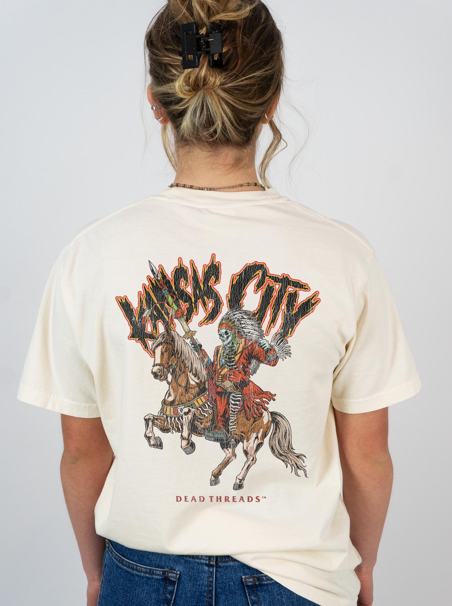 KANSAS CITY FOOTBALL v2 - “3 SKULL” PREMIUM T-SHIRT
