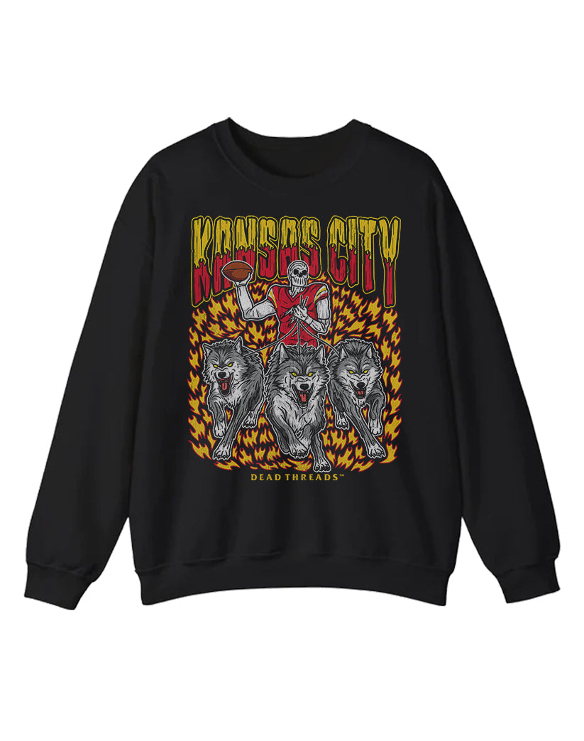 KANSAS CITY FOOTBALL v1 CREWNECK SWEATSHIRT