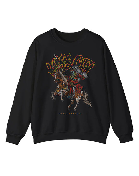 KANSAS CITY FOOTBALL v2 CREWNECK SWEATSHIRT