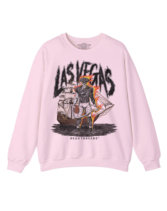 LAS VEGAS FOOTBALL v2 CREWNECK SWEATSHIRT - PINK