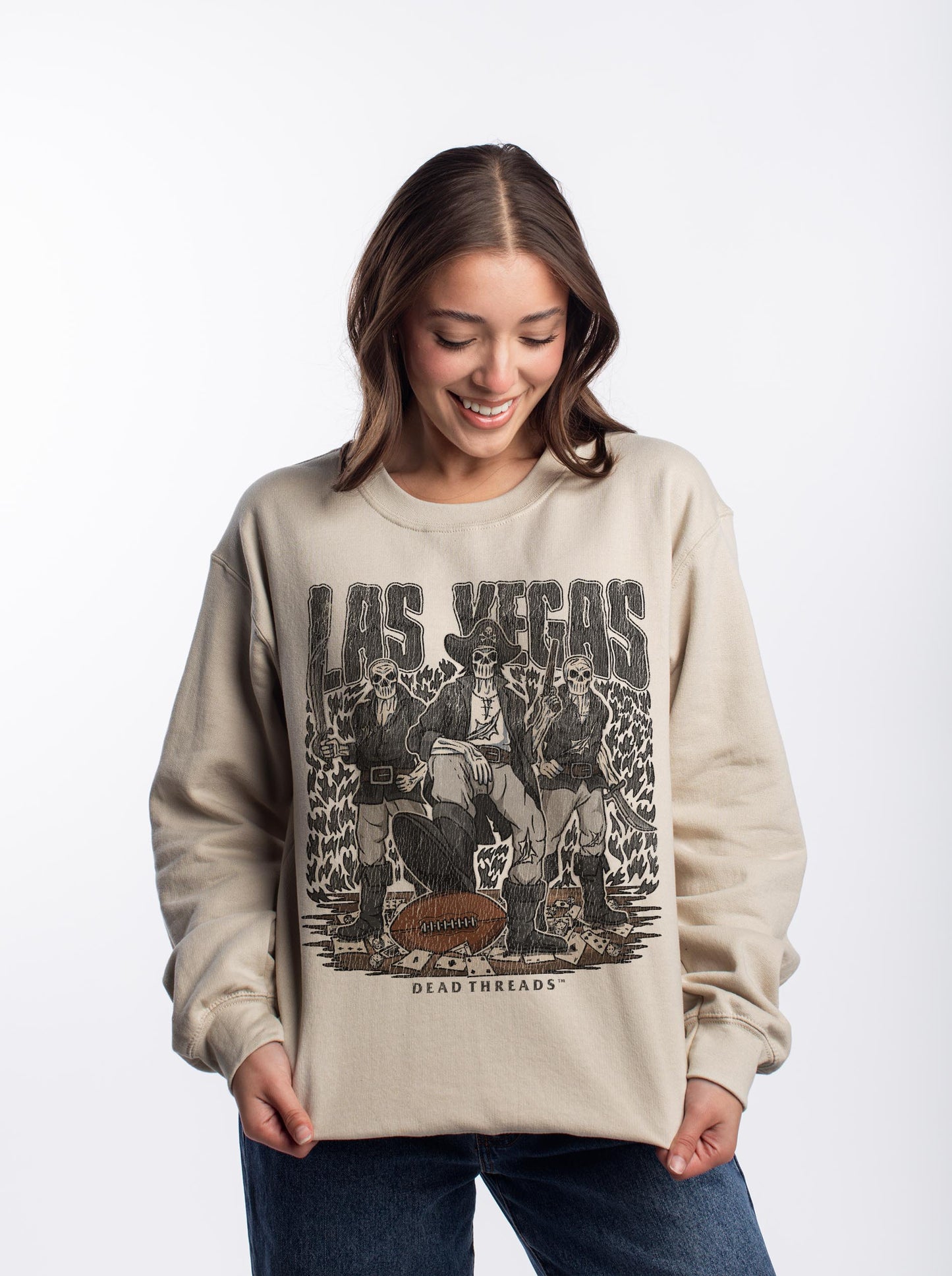 LAS VEGAS FOOTBALL CREWNECK SWEATSHIRT