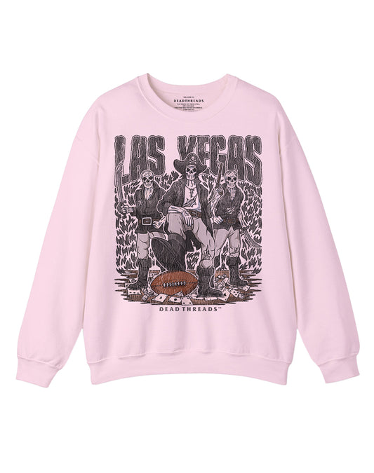LAS VEGAS FOOTBALL v1 CREWNECK SWEATSHIRT - PINK
