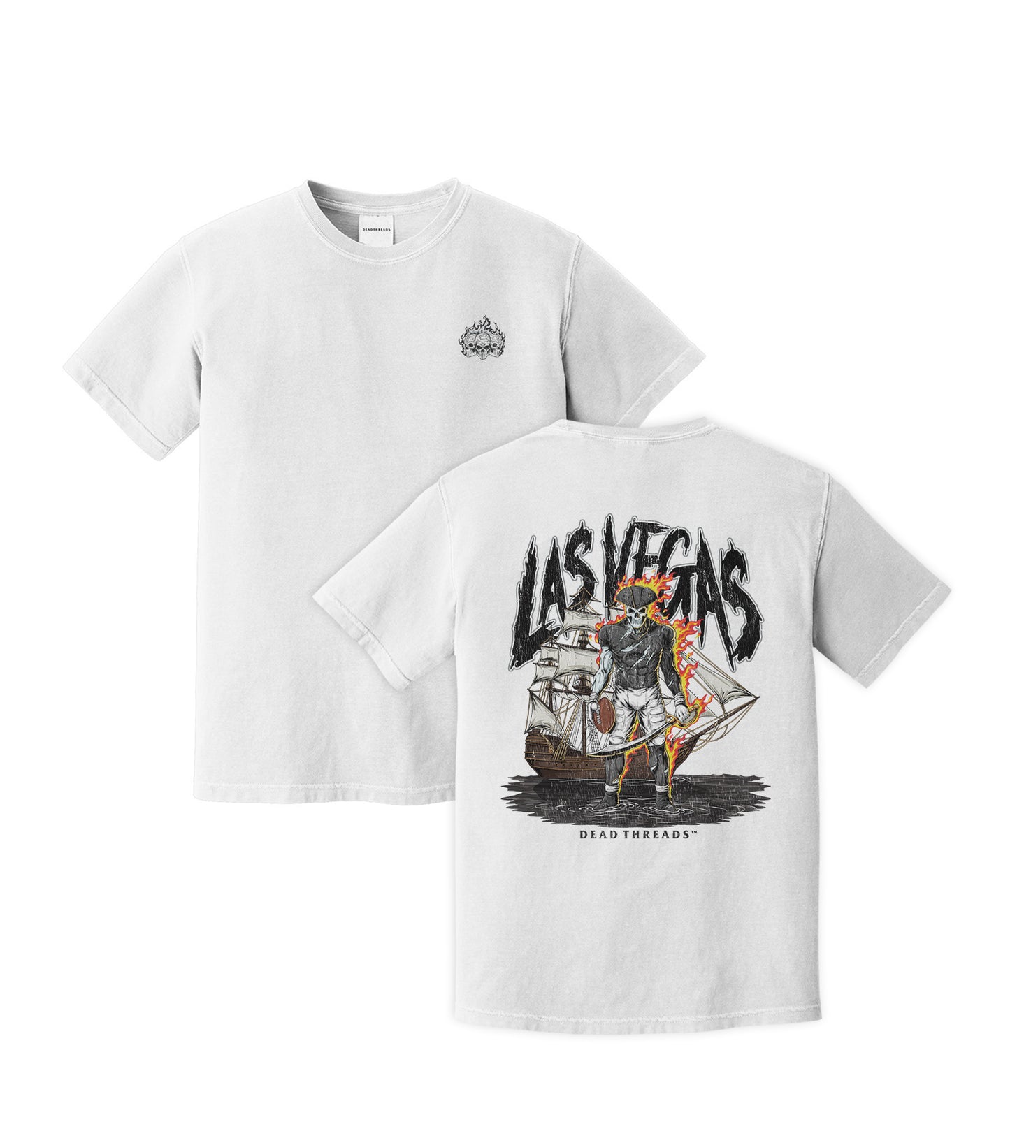 LAS VEGAS FOOTBALL v2 - “3 SKULL” PREMIUM T-SHIRT