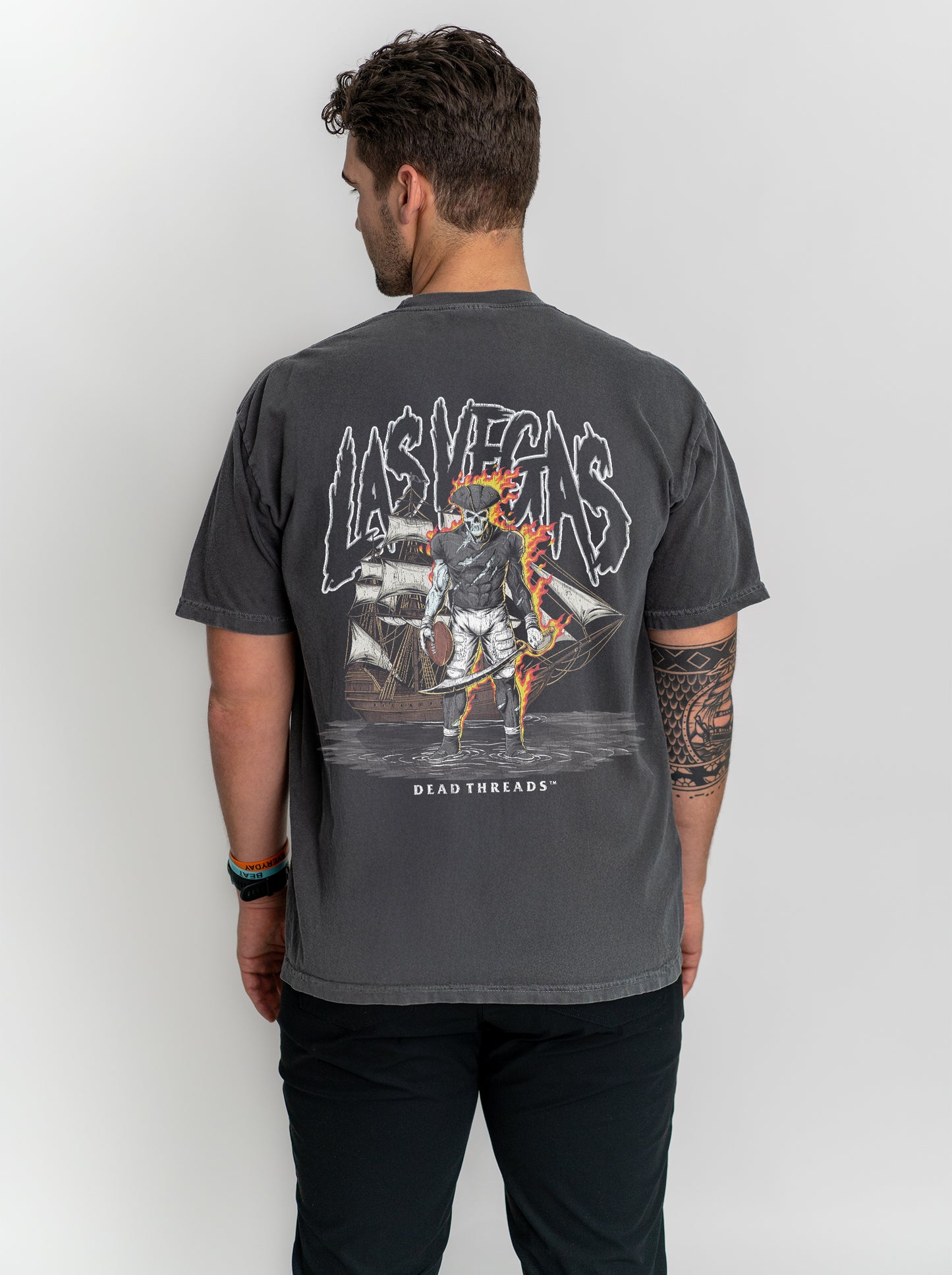 LAS VEGAS FOOTBALL v2 - “3 SKULL” PREMIUM T-SHIRT